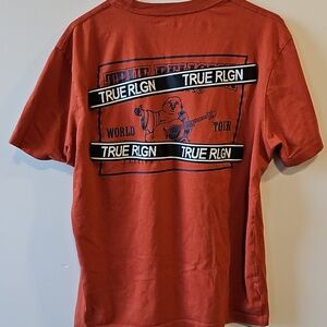 True Religion Large Rust Short Sleeve Shirt
